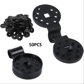50PCS Heavy-Duty Awning Fabric Clips, Reusable Windproof Tarp and Garden Netting Clips, Locking Retaining Clips for Outdoor Use