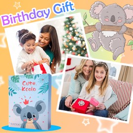 Koala Diary for Girls with Lock, Plush Koala Toys Gift for Teen Girls, Kids Koala Writing Journal Notebook, Birthday Gifts for Little Girls Ages 5 6 7 8 9 10-12 Year Old