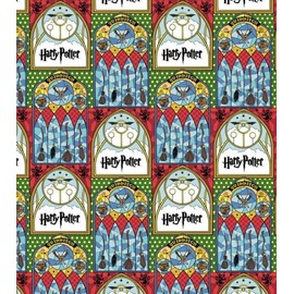 Character Cotton Mystery of Magic Stained Glass Quidditch Fabric 100% Cotton Sold by The Yard.