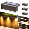 SOLPEX Solar Fence Lights, 6 LEDs Solar Lights Outdoor Waterproof