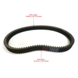 The ROP Shop Clutch Drive Belt for 2015 Polaris Ranger Crew 900-6 EPS & Ranger XP 900 Dirt