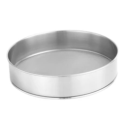 Ipetboom Stainless Steel Fine Mesh Flour Sifter Mesh Round Sieve for Baking Cakes Bread Pastries Muffins Quick Sifting Stainless Steel for Home and Outdoor Use