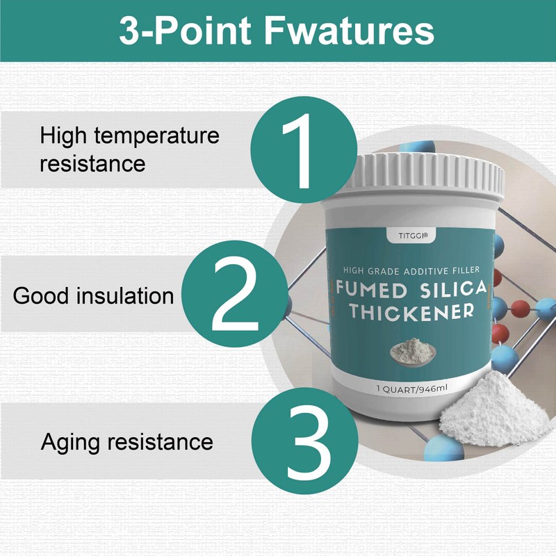 1 Quart 100% Pure Fumed Silica Powder, Advanced Thickener for