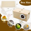 MUYG Acrylic Bird Nesting Box,Transparent Parakeet Nesting Box with Perch