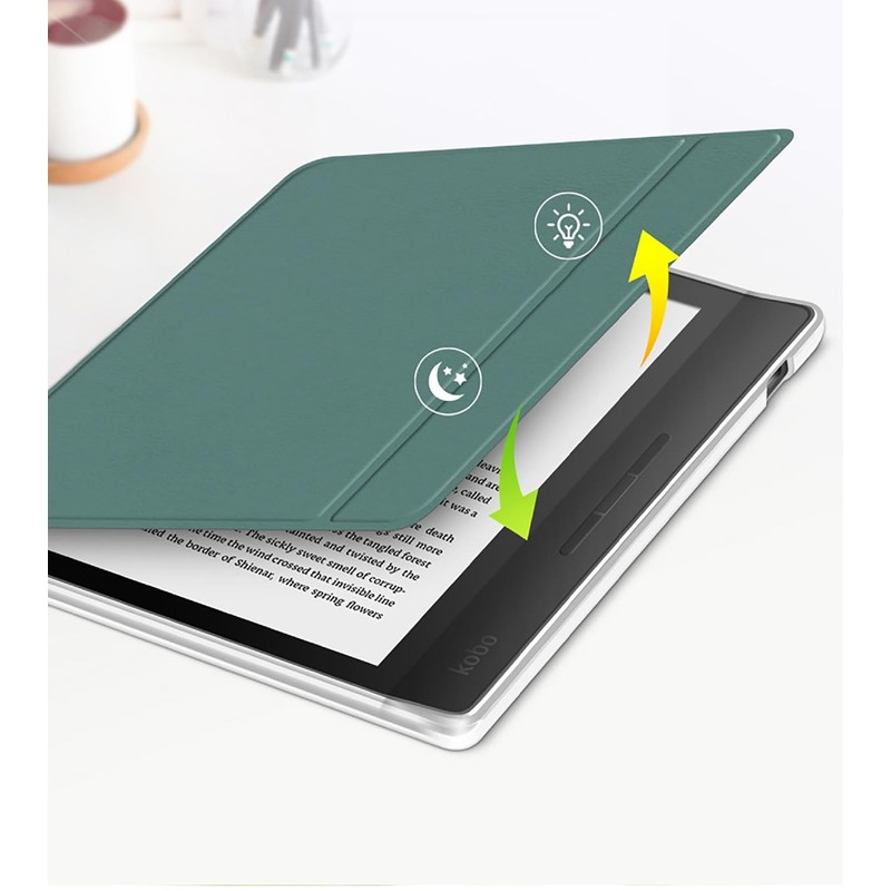 GIOPUEY Case Compatible with Tolino Vision Color/Vision 6, Flip PU