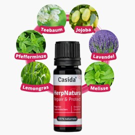 Casida® HerpNatura Repair & Protect Pure Natural, Nourishing Oil for Herpes and Lip Blisters 10 ml