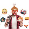 25 Pc Burger BBQ Photo Booth Props, Burger Themed Decoration