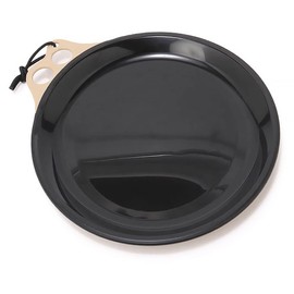 CHUMS CH62-1731-B069-00 Camper Dish, Outdoor Plate, Brown/Black, Diameter 9.1 x Height 1.2 inches (23 x 3 cm)