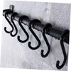 ULTECHNOVO 1Set Wall Mounted Kitchen Utensil Rack with Hooks Multi