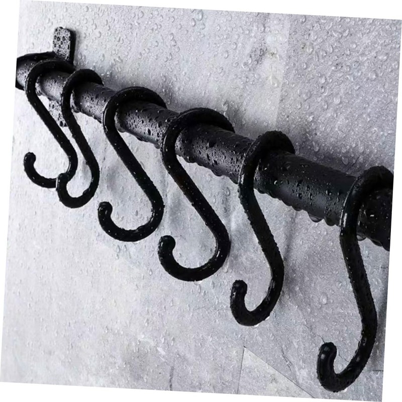 ULTECHNOVO 1Set Wall Mounted Kitchen Utensil Rack with Hooks Multi