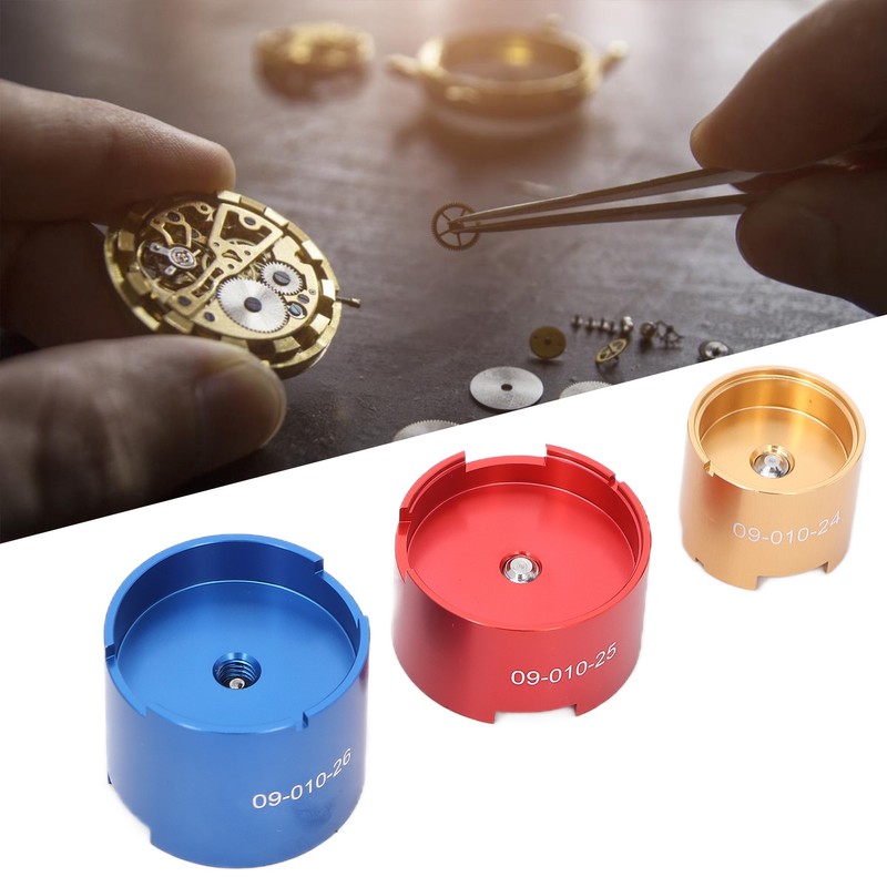 Steel Watch Movement Base Holder Three in One Movement Holder