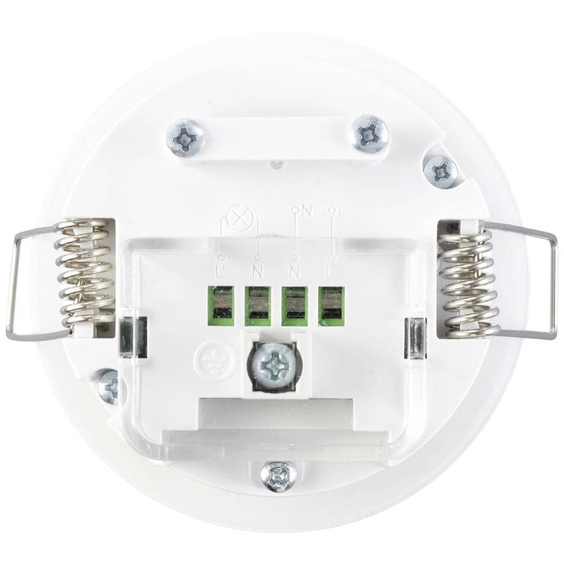 Sygonix SY-5251906 Ceiling Recessed Ceiling Motion Sensor 360° Relay White
