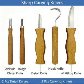Wood Carving Kit,Multifunctional Wood Carving Whittling Kit, Safety Carving Knives with Basswood Blocks, Tools, Protective Gear, Paint, DIY Craft Hobby Gift for Kids Teens Adults Beginners