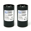 TEMCo 216-259 uf/MFD 220-250 VAC volts Round Start Capacitor 50/60