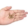sourcing map 18Pcs Invisible Brass Barrel Hinge, 19x5mm Concealed Hinges,