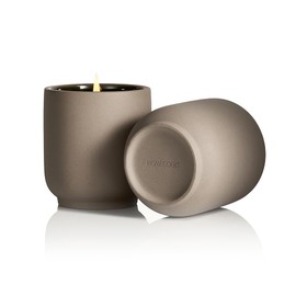 Homecourt Luxury Scented Candle, Cipres Mint Scent, 60-Hour Burn Time, Soy Wax Blend, Lavender, and Vanilla Aroma, Kiln-Fired Reusable Ceramic Vessel, 8 Oz