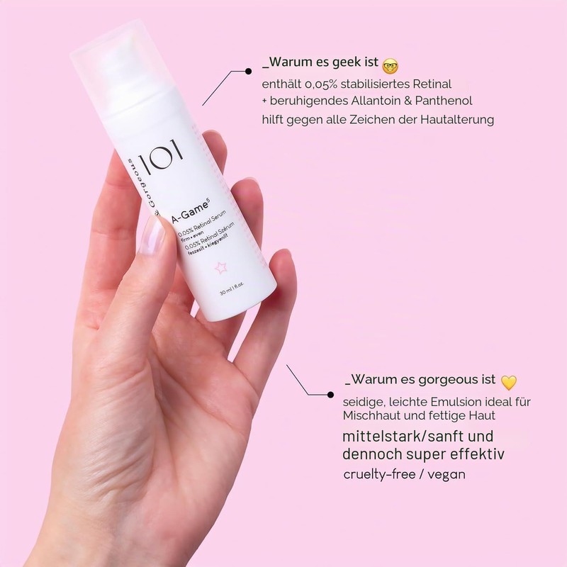 Geek & Gorgeous A-Game 5 - Lightweight Serum with 0.05%