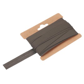 MECCANIXITY 1/2 Inch Single Fold Bias Tape Cotton Continuous Bulk Bias Tape for Sewing, Seaming Quilting Hemming Binding Crafts (Brown 10 Yards)