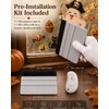 daunke 8 Sheets Halloween Window Clings 30x20cm, with Squeegee &