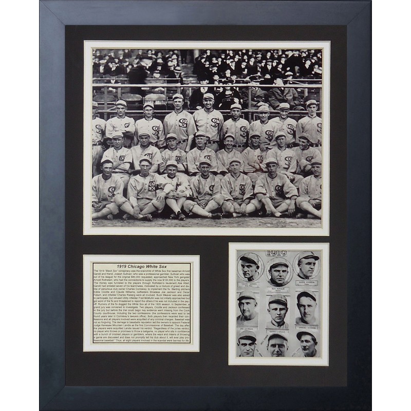 Legends Never Die "1919 Chicago White Sox Framed Photo Collage,