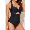 Smismivo Tummy Control Bathing Suits for Women Halter Slimming One