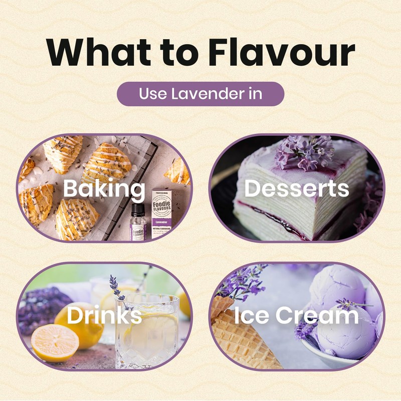 Foodie Flavours Natural Lavender Flavouring, High Strength - 15ml