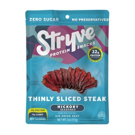 Stryve 8 BAGS Stryve Hickory Sliced Steak FACTORY FRESH beef jerky