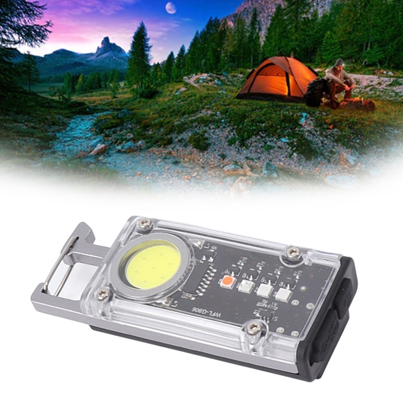 Mini COB Work Light 8 Mode Portable Rechargeable Magnetic Hook