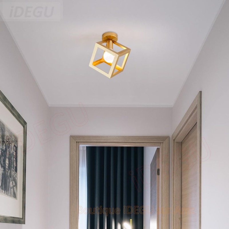 iDEGU Retro Ceiling Light in Geometric Design, Modern Ceiling Light