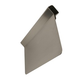 WOOD YOU Food Grade Aisi 304 Steel Cutter Spatula, Handling and Robust, Tarot for Steel Platform, 15x8 cm, Made in Italy