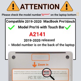 FFBOFFC Case Cover Compatible with 16 Inch MacBook Pro 2020 2019 Release Model A2141 with Touch Bar and Touch ID, Plastic Protective Hard Case Giraffe