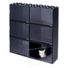 OLYCRAFT 6Pcs Minifigures Display Case Black Collectibles Display Box Action