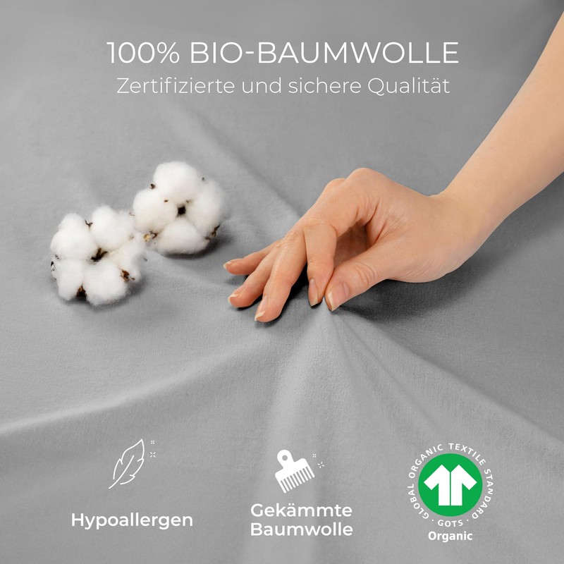 Dreamzie Premium Fitted Sheet 140 x 200 cm to 160