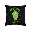 Lettuce: Romaine Calm - Vegetables Sayings Throw Pillow