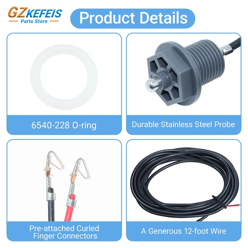 6600-166 Hot Tub Temperature Sensor with Curled Finger Connectors &