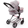 Bayer Design: Pram City Vario Stroller - Gray & Pink