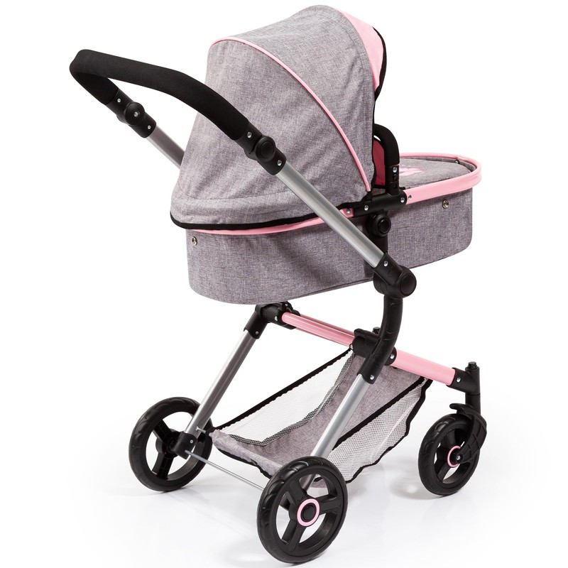 Bayer Design: Pram City Vario Stroller - Gray & Pink