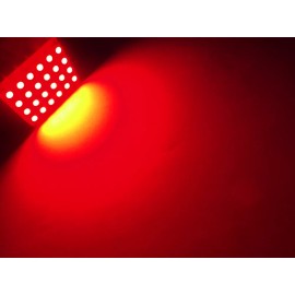 Fyre Flys 1x Super Bright Red 24 LED Panel Light for Dome, Map, Cargo, Trunk lights #24PR