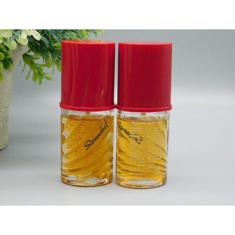 Revlon 2x Vintage Revlon Scoundrel Concentrated Cologne Spray 0.6 oz