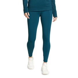 Eddie Bauer Women's Glacier Peak Fleece-Lined Tights, Peacock, Medium