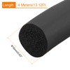 sourcing map Foam Rubber Weather Seal Strip, 16mm(0.63") Diameter x