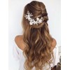 Latious Starfish Bride Wedding Hair Vine Silver Flower Bridal Hair