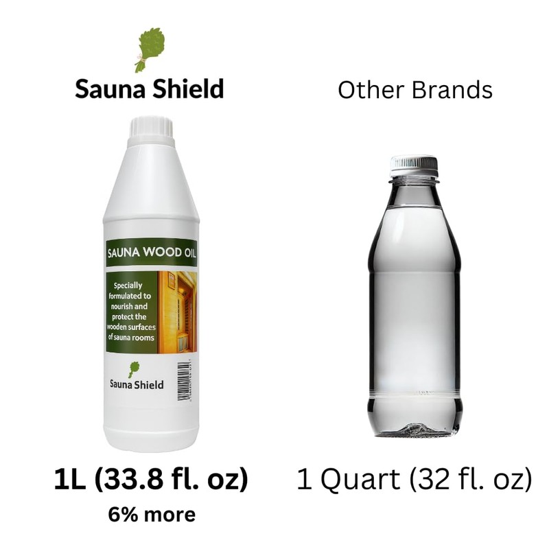 Sauna Shield Sauna Wood Oil - 1 Liter (33.8 fl
