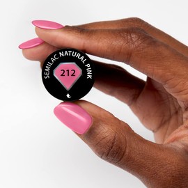 212 UV Nail Polish Hybrid Semilac Business Line Natural Pink 7 ml