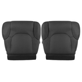 AUTOKAY Driver and Passenger Bottom Cloth Seat Cover for Nissan Frontier 2005-2019, Dark Gray