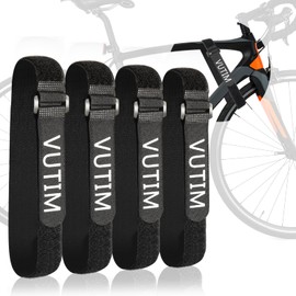 4PCS Bike Rack Strap, Bike Rack Accessory, Adjustable Bike Wheel Stabilizer Strap, Non-Slip Fixed Bike Wheel, Suitable for Camping Equipment, Yoga Mats, Binding Sport Bottle Bicycles, Curtains