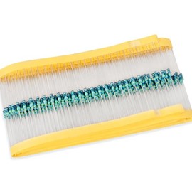 Innfeeltech 300 Pcs 1/4W 1% Tolerance 470 Ohm Metal Film Resistor Resistance for DIY Project and Experiments