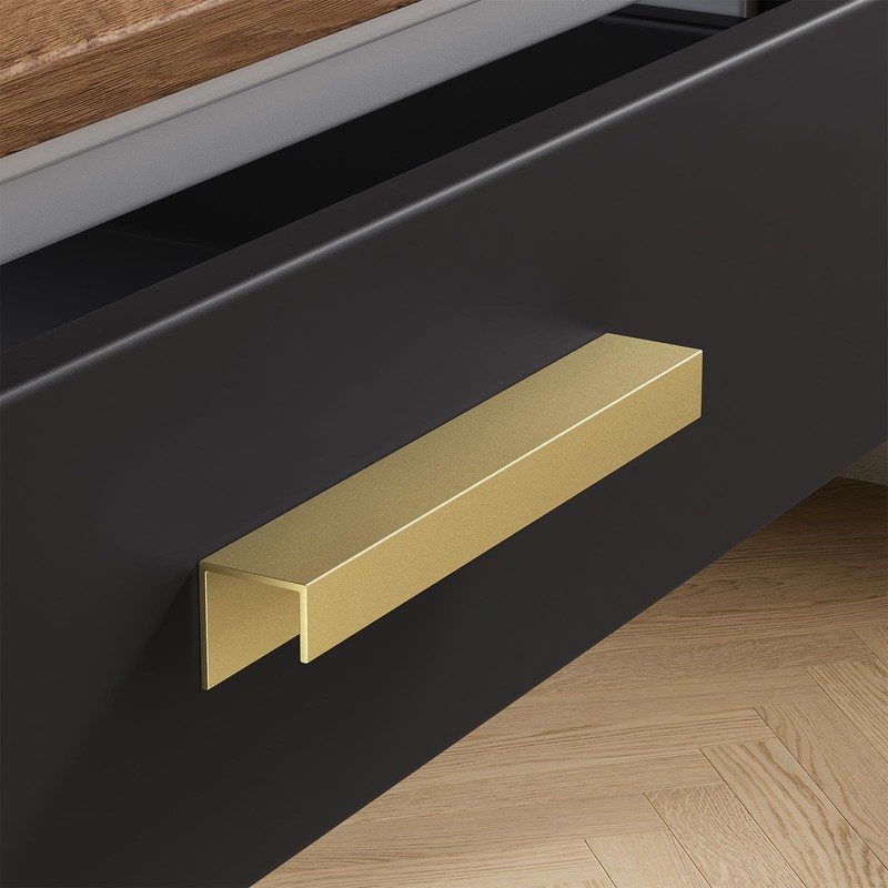 Peaha 10 Pack Self Adhesive Cabinet pulls 5 inch Gold
