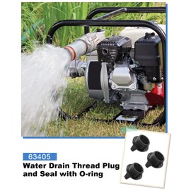 63405 Water Drain Thread Plug and Seal with O-ring Fit for Harbor Freight Predator 2 Inch 3 Inch Pump, Fit for Honda 2" 3" 4" Pump, Fit for Pacific HydroStar 61986 68375 69774 Pump