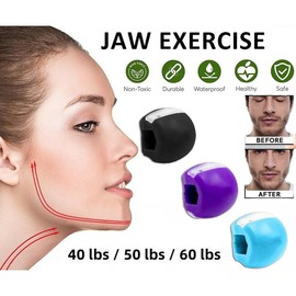Jawline Exerciser Mouth Exercise Fitness Ball Neck Face Jaw Trainer Toning